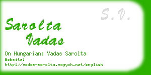 sarolta vadas business card